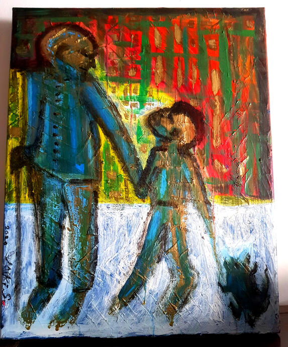 Oil on canvas. Original artwork.