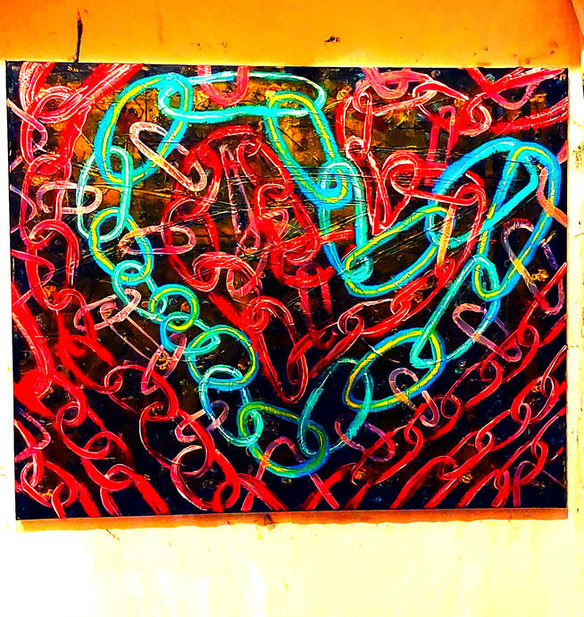 Oil on canvas. Original artwork.