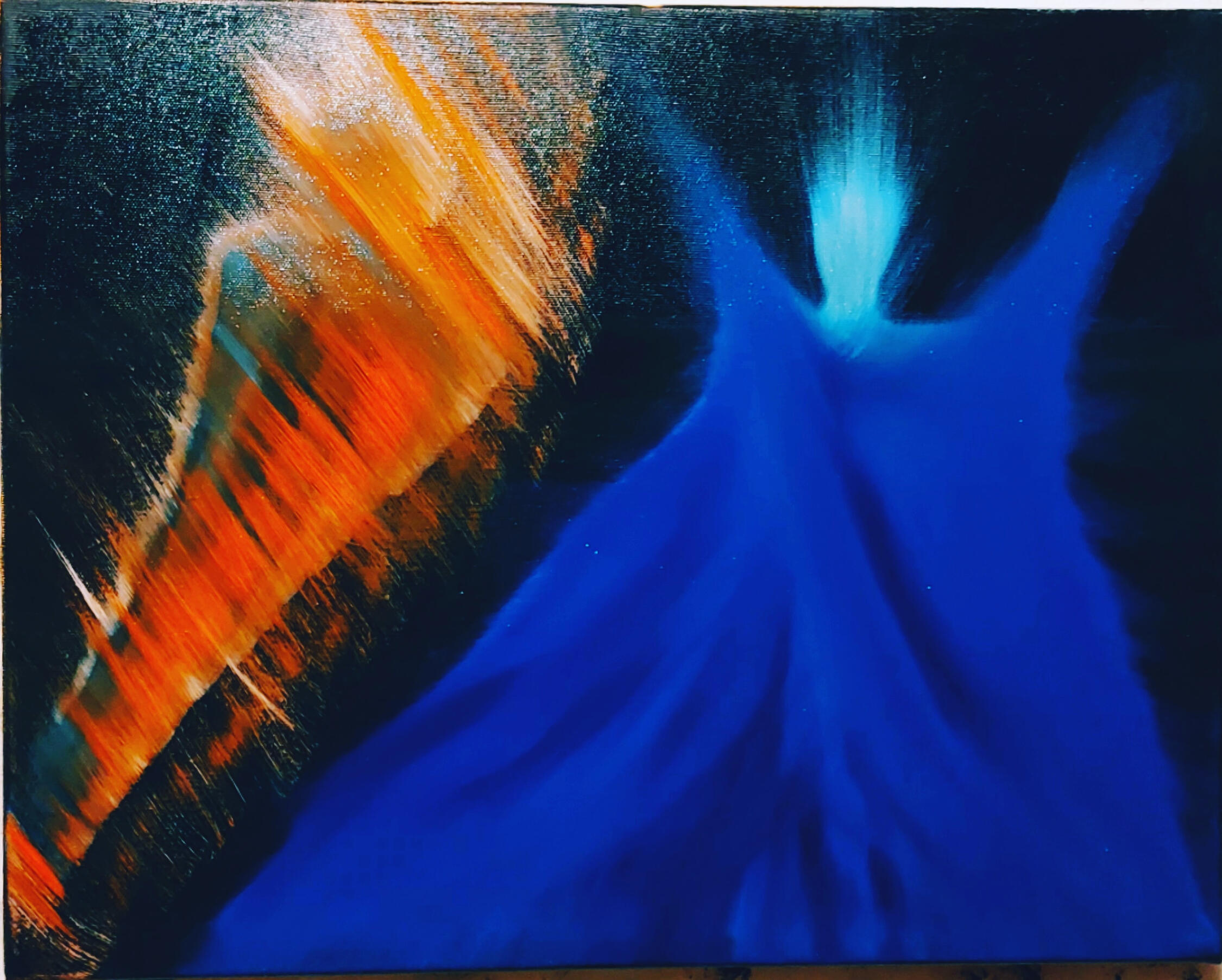 Night walk 2. Oil on canvas.